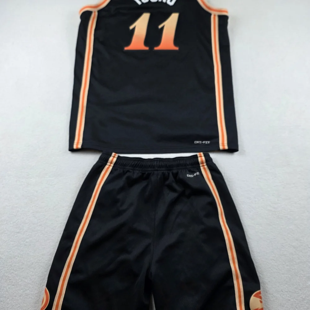 Nike Atlanta Hawks Trae Young Swingman Jersey Set Boy's Large Top Medium Shorts - Picture 5 of 16